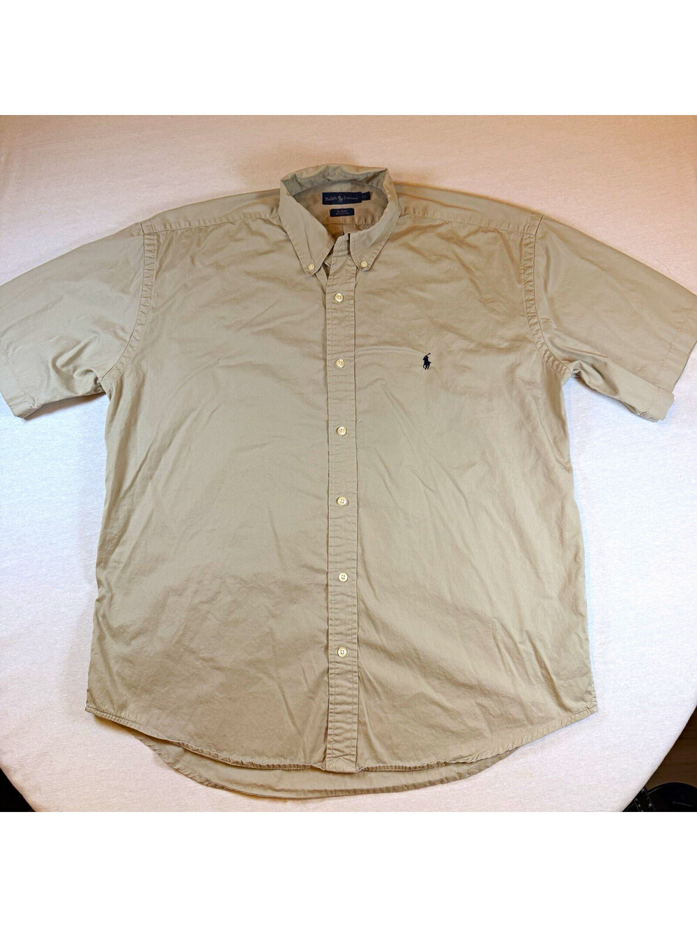 Vintage Polo Ralph Lauren Blake Khaki Short Sleeve Button